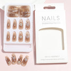 Press-On Nail Set Embellished 24 Piece Easy DIY