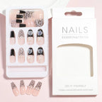 Press-On Nail Set Embellished 24 Piece Easy DIY