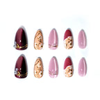 Press-On Nail Set Embellished Design Easy Application