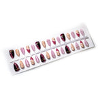 Press-On Nail Set Embellished Design Easy Application