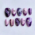 Press-On Nail Set Embellished Designs & Long-Lasting Wear