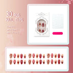 Press-On Nail Set Embellished Durable & Reusable