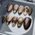 Press-On Nail Set Embellished Glue-Free & Reusable