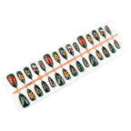 Press-On Nail Set Festive Christmas Designs Variety of Sizes