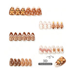 Press-On Nail Set Festive Designs Easy Apply & Long-Lasting Wear