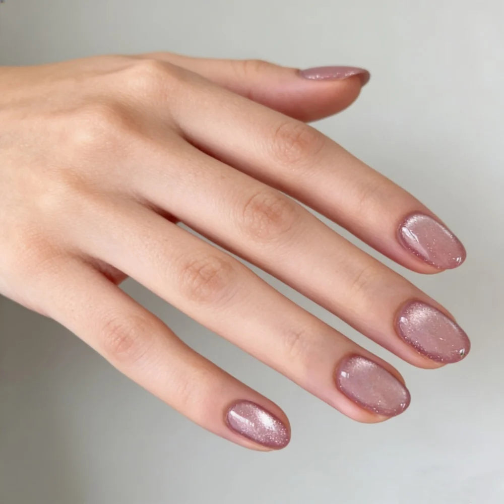 Press-On Nail Set Festive Designs & Gel Polish