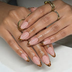 Press-On Nail Set Festive Designs & Gel Polish