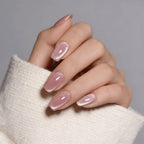 Press-On Nail Set Festive Designs & Gel Polish