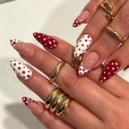 Press-On Nail Set Festive Designs & Gel Polish