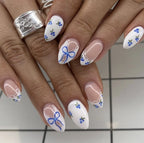 Press-On Nail Set Festive Designs & Gel Polish