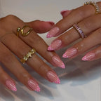 Press-On Nail Set Festive Designs & Gel Polish