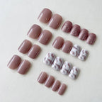 Press-On Nail Set Festive Designs Gel Polish & Buffing Strips