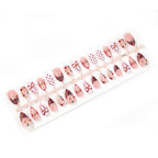 Press-On Nail Set Festive Designs Glue-Free & Reusable