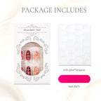 Press-On Nail Set Festive Designs Reusable Comfortable Fit