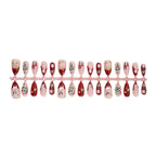 Press-On Nail Set Festive Glitter Multiple Sizes Non-Toxic