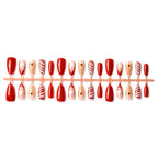Press-On Nail Set Festive Holiday Designs Comfort Fit