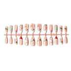 Press-On Nail Set Festive Holiday Designs Easy Apply & Long-Lasting