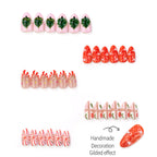 Press-On Nail Set Festive Holiday Reusable & Multiple Sizes