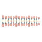 Press-On Nail Set Filigree & Glitter Easy Apply Long-Lasting