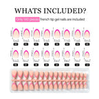 Press-On Nail Set Five Vibrant Shades Easy Application
