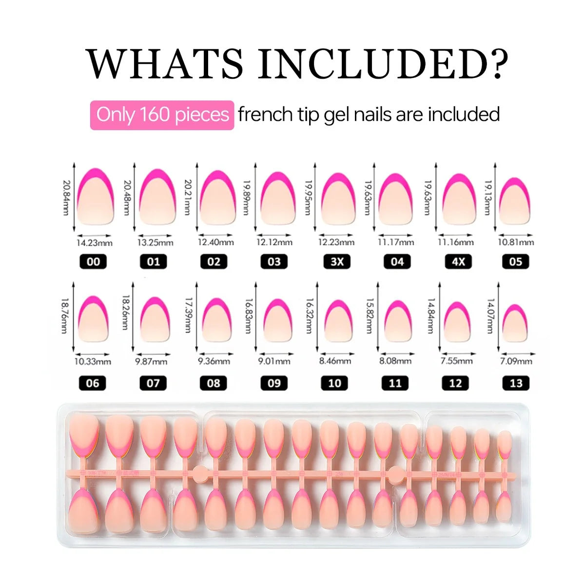 Press-On Nail Set Five Vibrant Shades Easy Application
