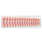 Press-On Nail Set Five Vibrant Shades Easy Application