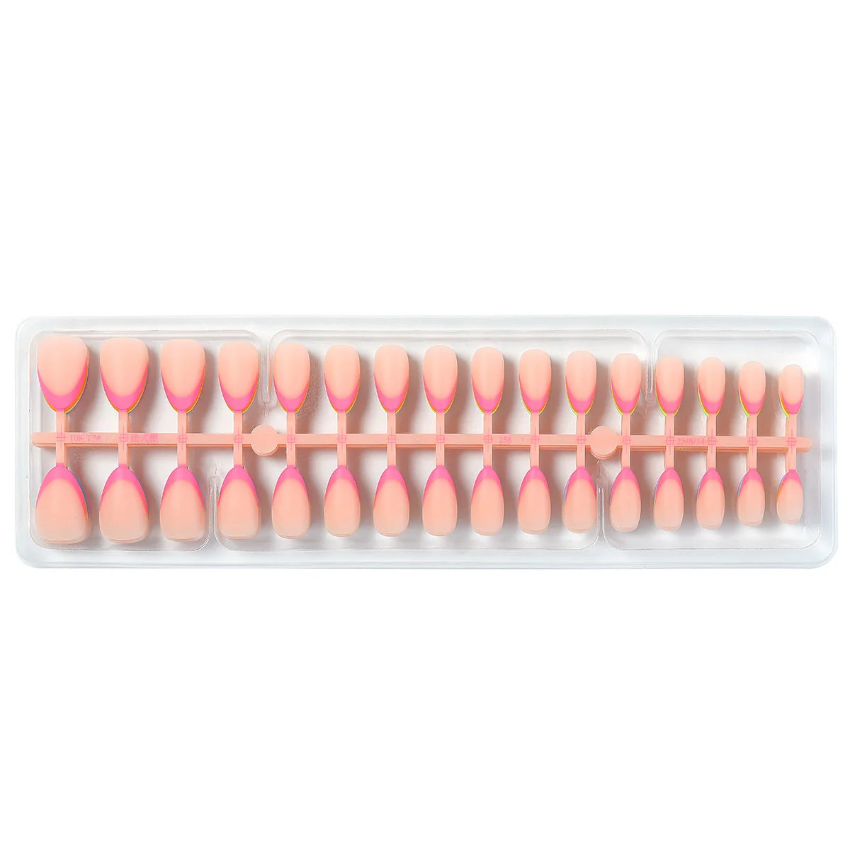 Press-On Nail Set Five Vibrant Shades Easy Application