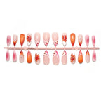 Press-On Nail Set Floral 24-Piece Peel And Apply