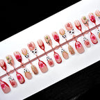 Press-On Nail Set Floral 24 Piece Peel And Press