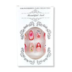 Press-On Nail Set Floral 24 Piece Peel And Press