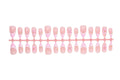 Press-On Nail Set Floral Accent Durable Plastic Easy Application
