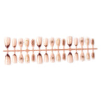 Press-On Nail Set Floral Accent Easy Application
