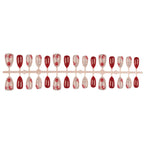 Press-On Nail Set Floral Accent Includes Glue & File