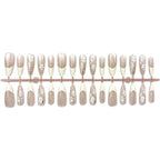 Press-On Nail Set Floral Accent No Glue