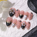 Press-On Nail Set Floral Accent Non-Toxic & Easy Application