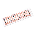 Press-On Nail Set Floral Accent Non-Toxic & Easy Application