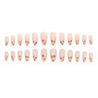 Press-On Nail Set Floral Accent Peel-And-Stick