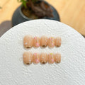 Press-On Nail Set Floral Accent Quick Application
