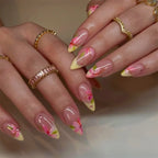 Press-On Nail Set Floral Accents Adhesive Kit