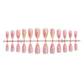Press-On Nail Set Floral Accents Adhesive Kit