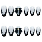 Press-On Nail Set Floral Accents Easy Apply & Long-Lasting