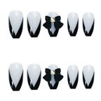 Press-On Nail Set Floral Accents Easy Apply & Long-Lasting