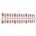 Press-On Nail Set Floral Accents Easy-Apply & Reusable