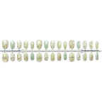 Press-On Nail Set Floral Accents & Long-Lasting Wear