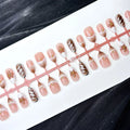 Press-On Nail Set Floral Accents No Glue