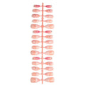 Press-On Nail Set Floral Accents No Glue Long-Lasting