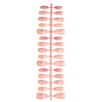 Press-On Nail Set Floral Accents No Glue Long-Lasting