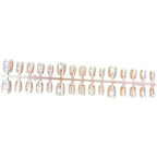 Press-On Nail Set Floral Accents Peel & Press Reusable