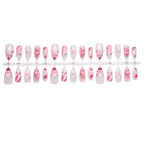 Press-On Nail Set Floral Accents Reusable