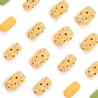 Press-On Nail Set Floral Acrylic Reusable